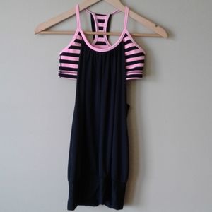 Lululemon no limits tank with sports bra.
